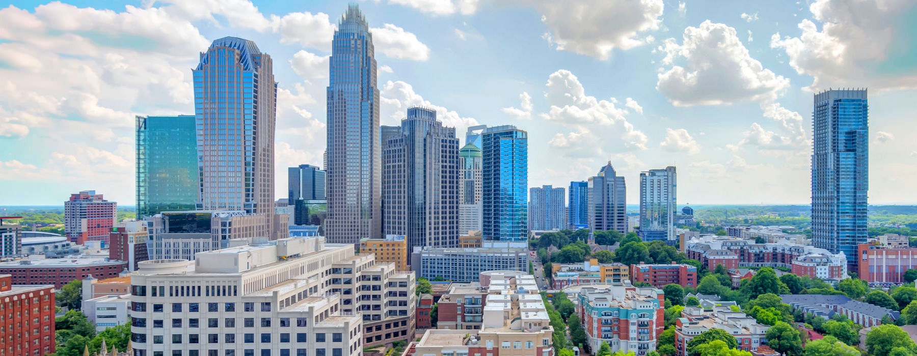 View of The Ascher apartment complex in Charlotte, NC