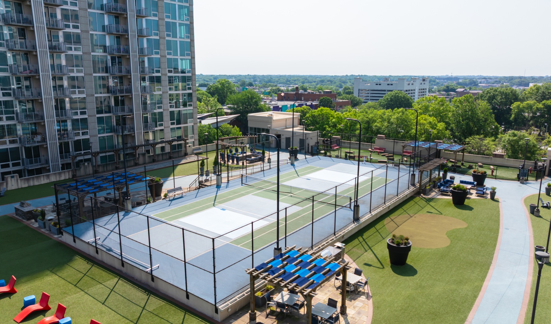 Pickleball Courts On Rooftop Pickleball Courts On Rooftop